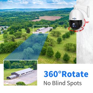 hiseeu poe有线光学变焦30倍8mp高清户外wifi监控360摄像头